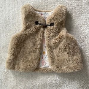 Faux fur vest